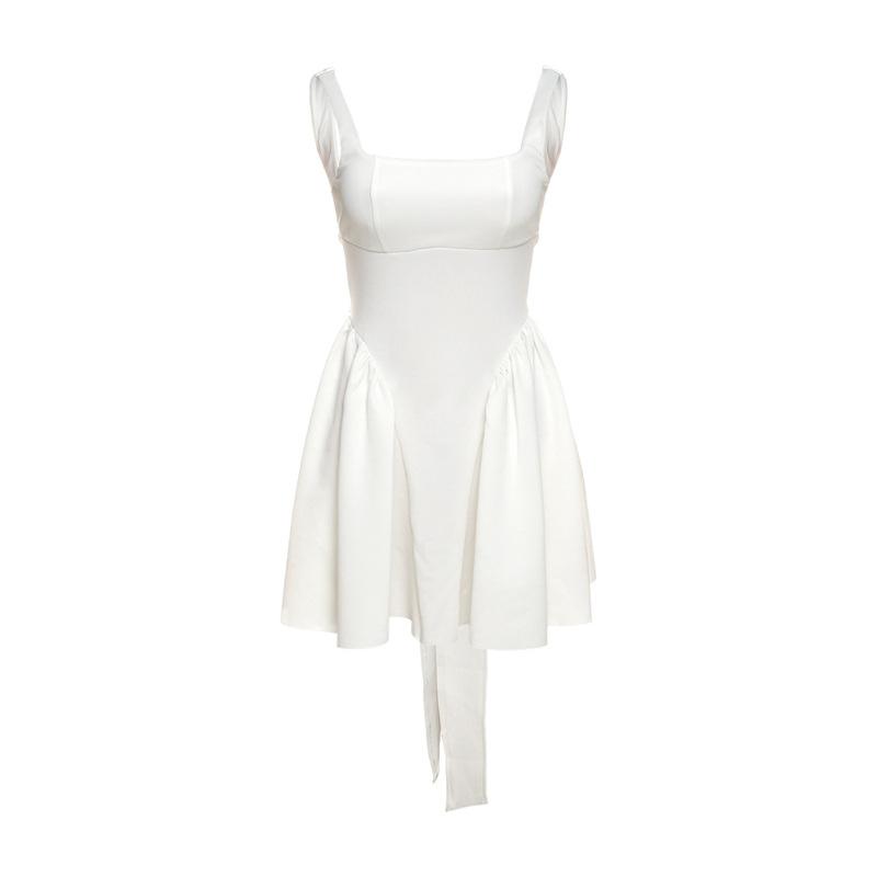 Skirt Summer New Women s Sexy Backless Tie-up Bow Evening Dress S