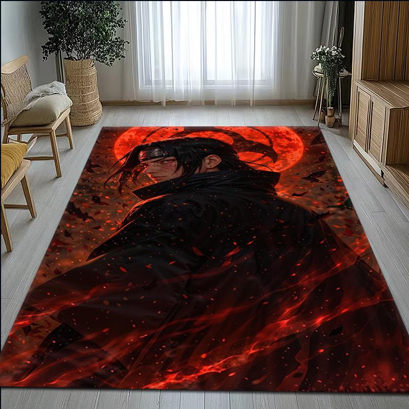 Classic N-Naruto Japan Anime I-Itachi Carpet Rug for Bedroom Living Room Decor Sofa Home kids Game Area Rug Non-slip Floor Mat