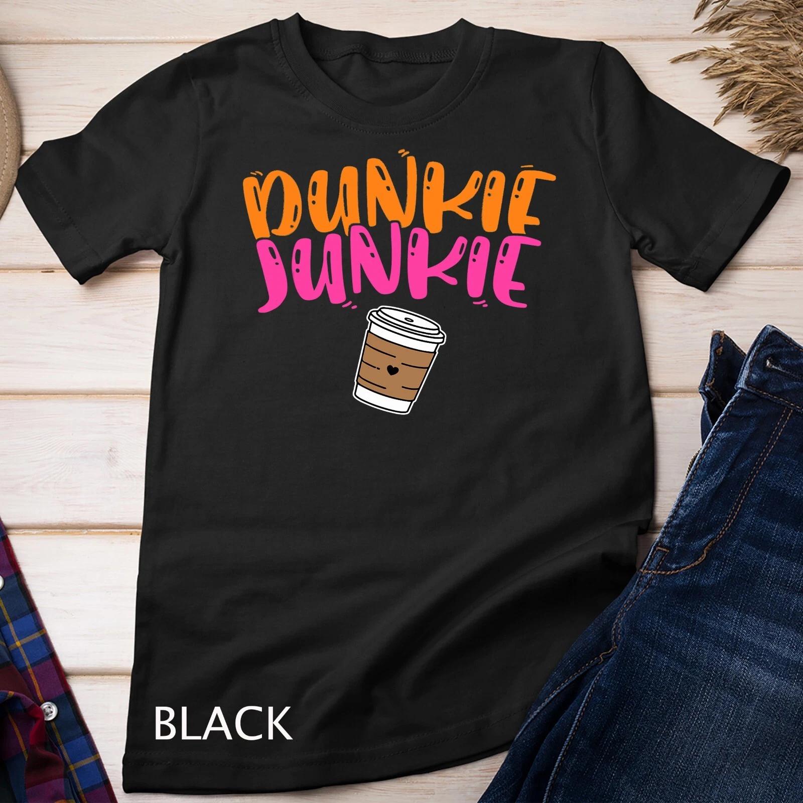 Dunkie Junkie - Funny Coffee Sayings Gift T-Shirt Unisex T-shirt S