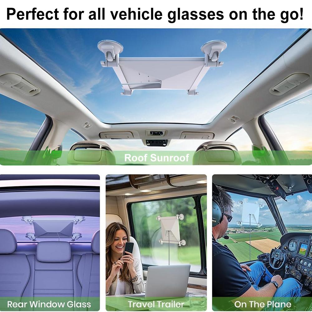 For Starlink Mini Stable Car Suction Cup Bracket with Four Suction Cup Base Sunroof Suction Cup Fixed Holder Flexible Adjustment