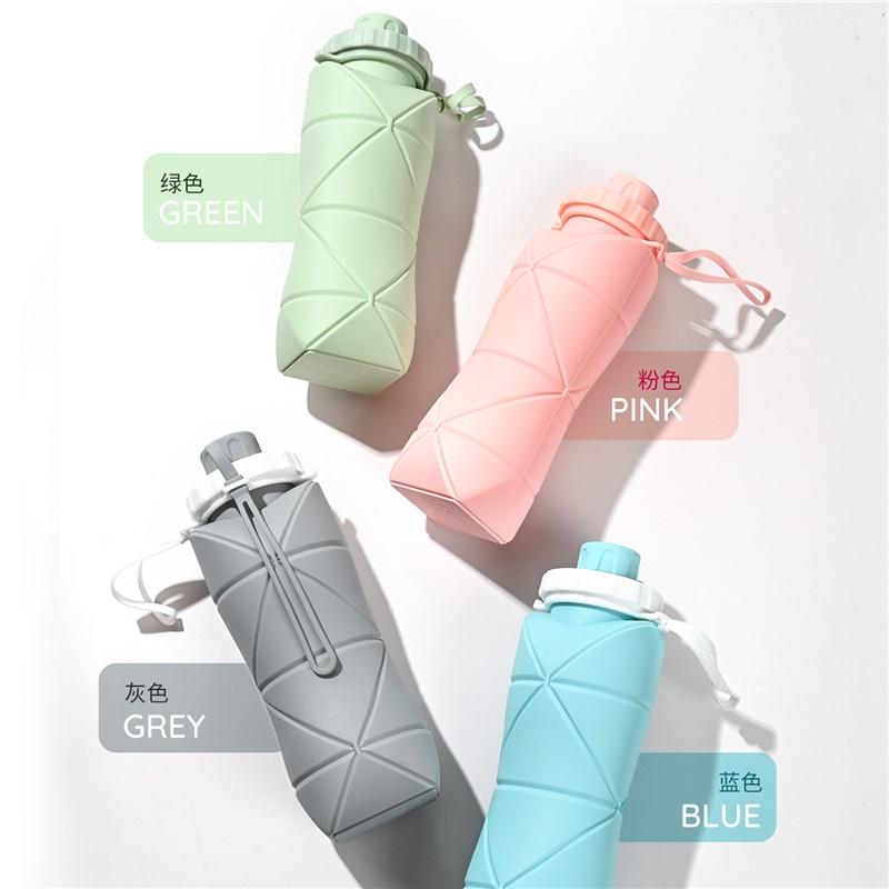 Silikon Faltbarer Wasserbecher Große Kapazität Outdoor Reise Tragbar Sport Wasserflasche Hitzebeständig Lebensmittelqualität Kreativer Faltbecher