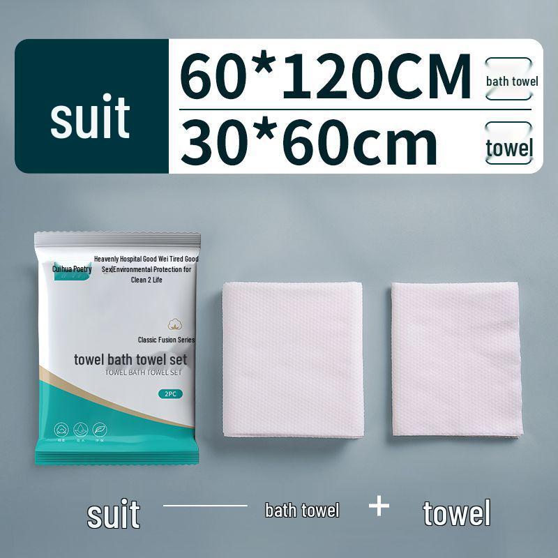 Extra Thick Disposable Bath Towels - 100 Individually Packaged for Adults