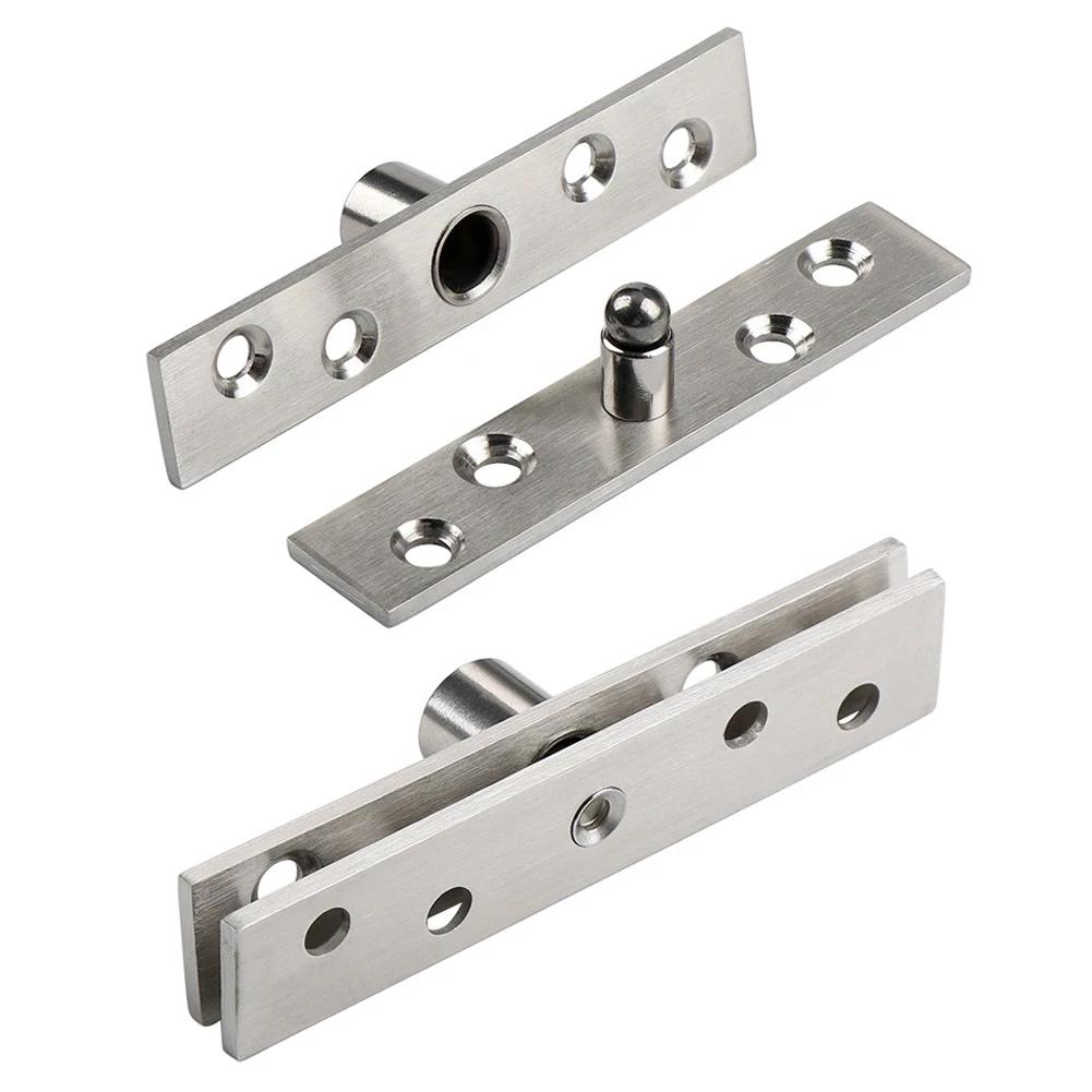 360° Rotation Heavy Duty Door Pivot Hinge Stainless Steel Concealed Revolving Door Hinge Funiture Hardware