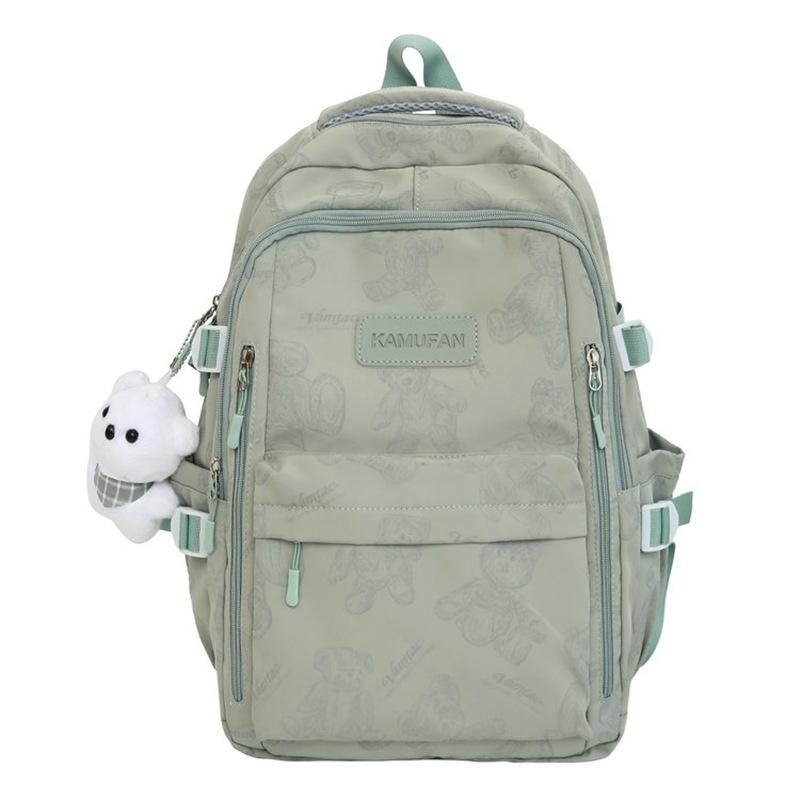 Schoolbag Wholesale New Backpack Fashion Bear Large Capacity Student Bag Practical Leisure Travel Shoulder Back