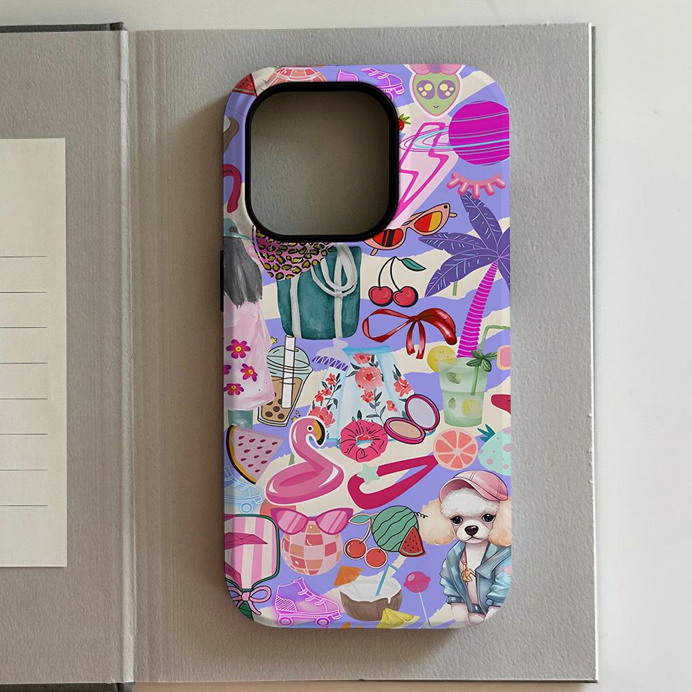 Luxury grapes and fine wine Phone Case for iPhone 17 16 15 14 13 12 11 Air Pro Max Plus Luxury Double-layer Back Cover