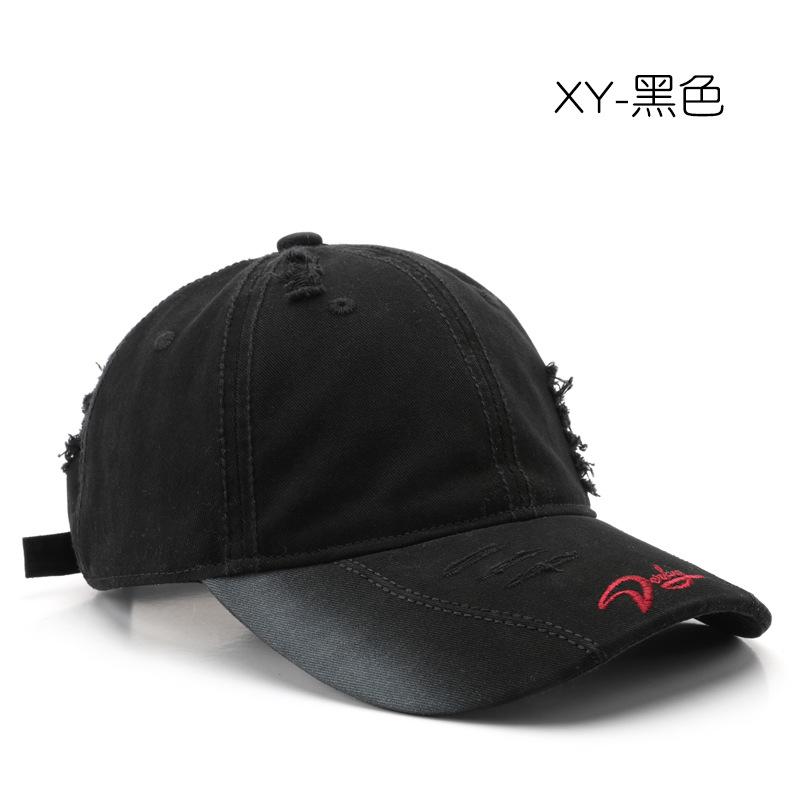 Women's washed cotton soft-top baseball cap, suitable for outdoor activities, men's travel cap, sun-protective visor