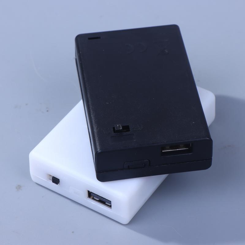 1PC Plastic USB Battery Box 3AA 4.5V AA Battery Case AA Battery Holder With Switch AA Box 4.5V With Line Or With USB/Line