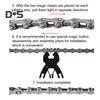 Chain Link Connector Metal Tensile Break-Proof Bike Chain Buckle Easy Disassembly Bike Chain Buckle for 8/9/10/11/12-Speed Chains