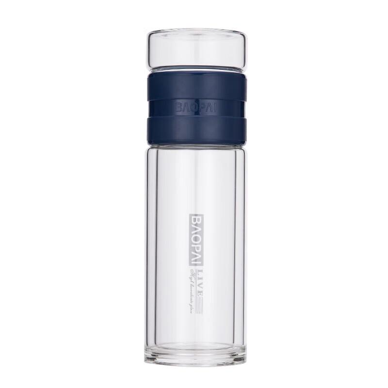 BaoPai High Borosilicate Tea and Coffee Separation Glass Mug