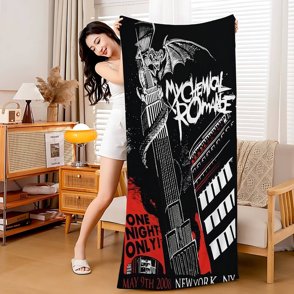 Telo Mare Cartone Animato My Chemical Romance Carino Kawaii Decorazione Stanza Bagno Ragazze Bambini Asciugamani per Mano per Bagno Doccia