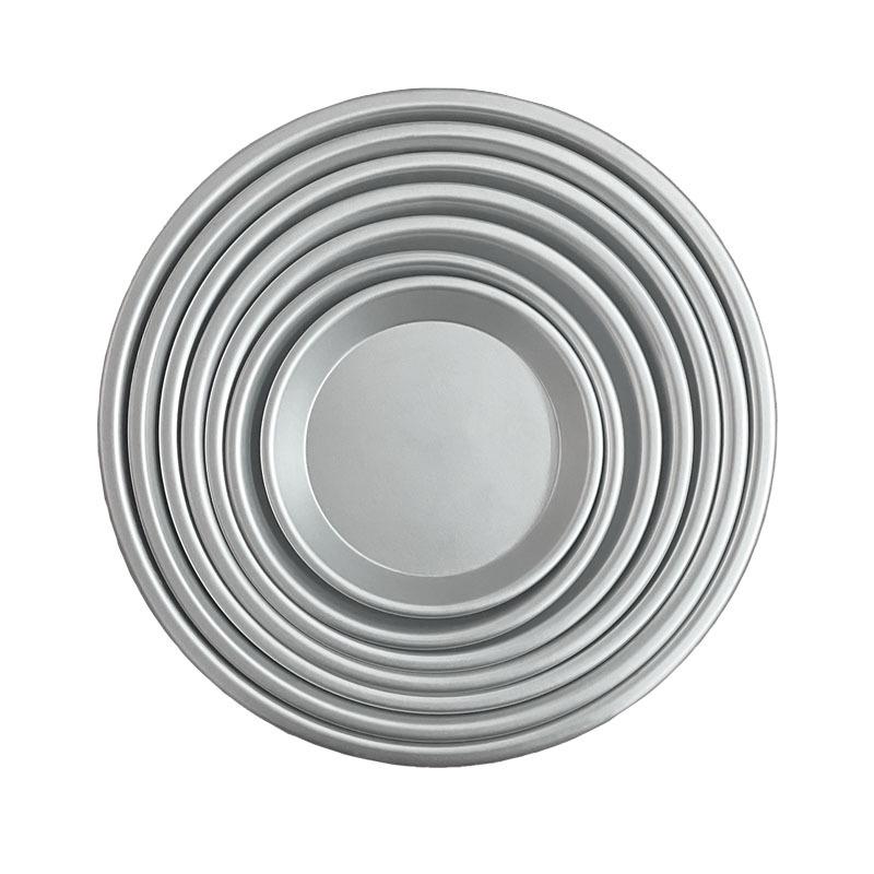 Cross Xin Cheng Anodized Aluminum Pizza Pan, 6-10 Inch, Shallow Round Mold