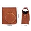 Protective PU Leather Camera Case Bag with Strap for Fujifilm Instax Mini 70 (Brown)