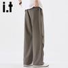 Izzue IT Men's Summer Loose Straight Wide-Leg Casual Pants