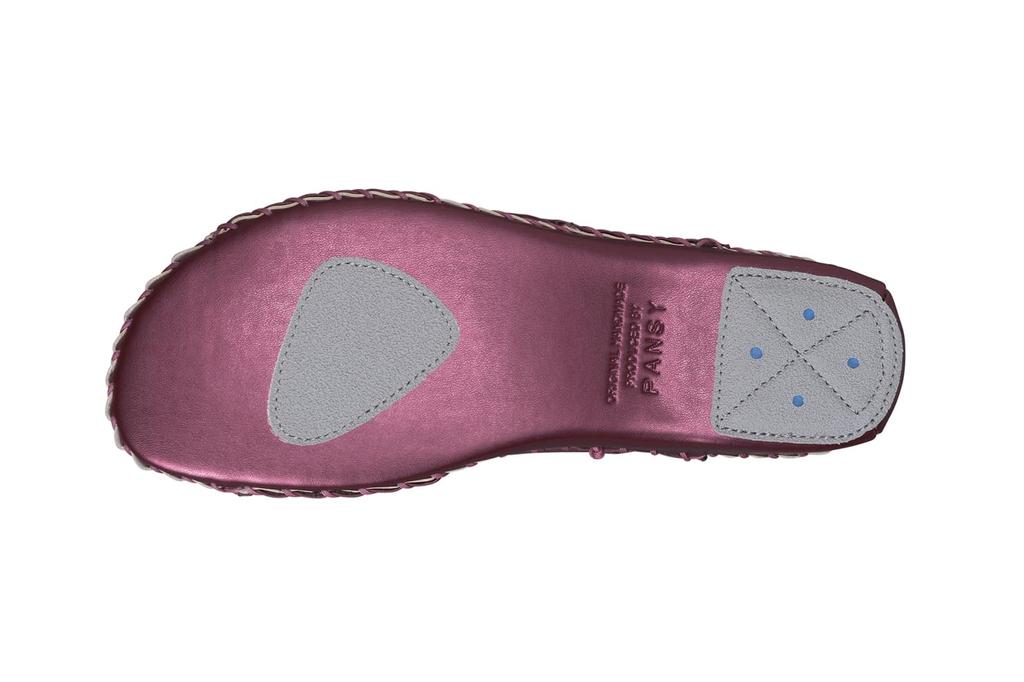 Pansy 9473 Satin Indoor Size L Women's Slippers, Shoes, Purple,