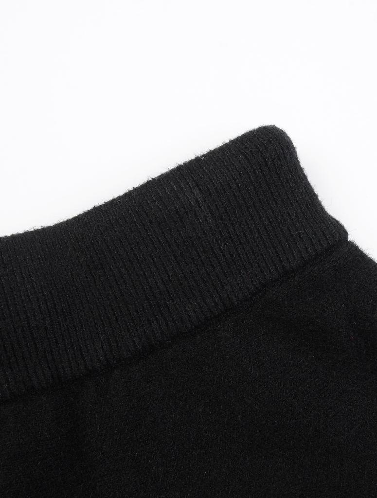 Ebeule Knit Mini Skirt _Black