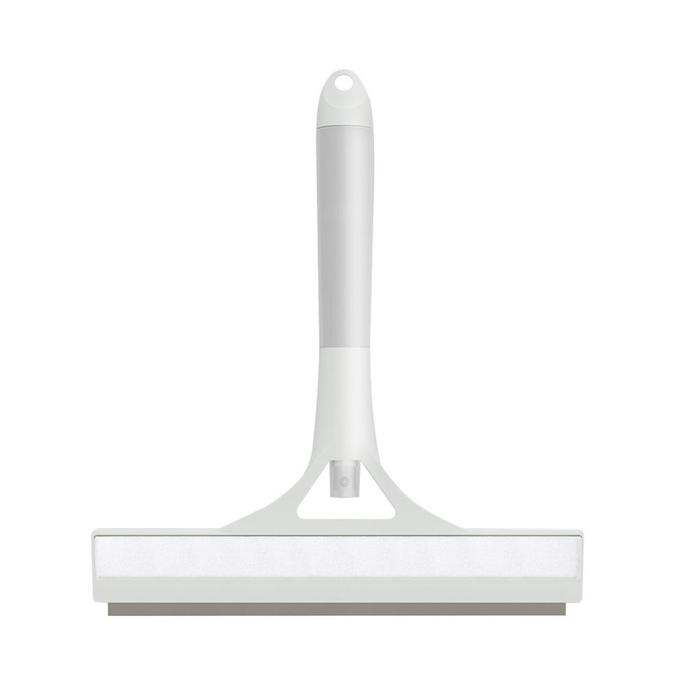 

Щетка для чистки, водосгон, скребок, швабра для мытья окон дома и автомобиля, инструмент для чистки стекла с бутылкой-распылителем белый