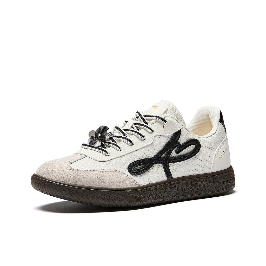Anta Classic Thin Sole Ballet Style Casual Shoes Women Sneakers White Black Gray 922618009-5