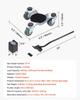 Furniture Dolly 4 pcs Steel Tri-dolly Set Furniture Mover 440 lbs Capacity