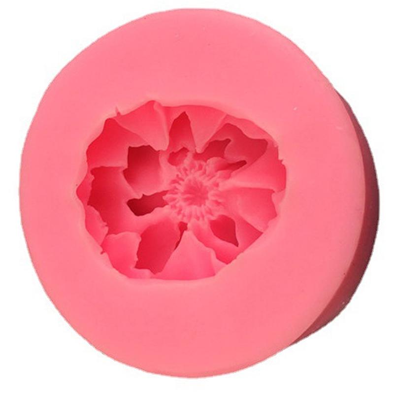 Lovely Flower Silicone Soap Mold Diy Fondant Cake For Soap Making Supplies 3D Handmade Cake Fondant Decorating Mould Tools