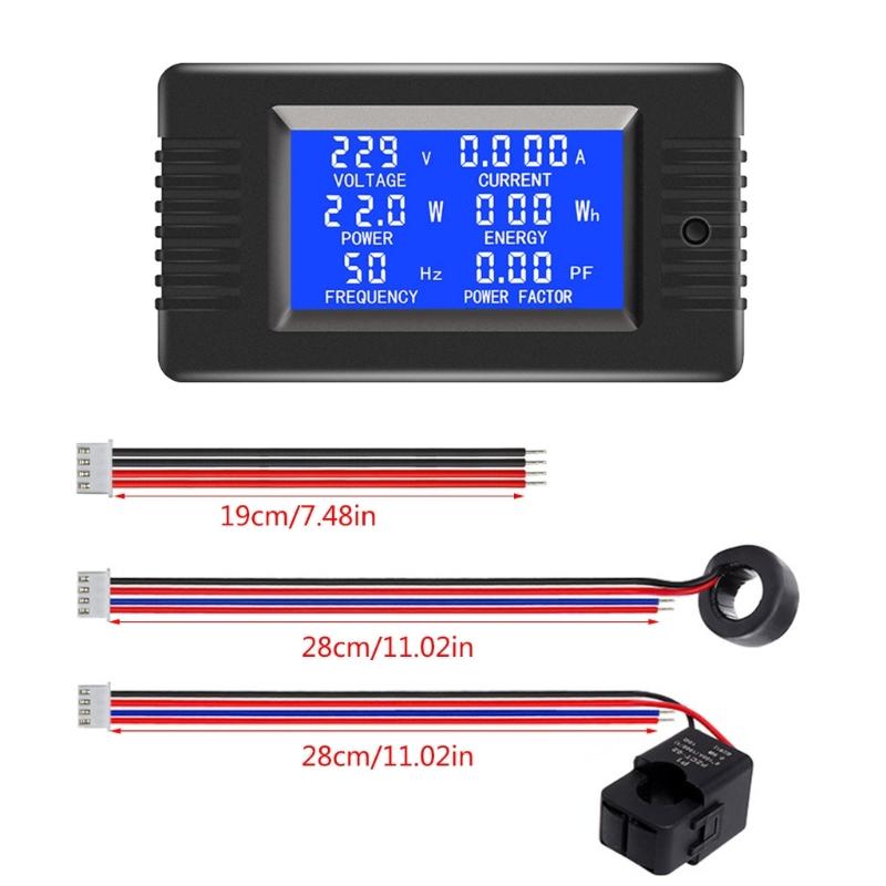 80-260V Voltage Detector Current Meter Multimeter Current Voltage Power Energy Meter Voltmeter Ammeter Testing Meter