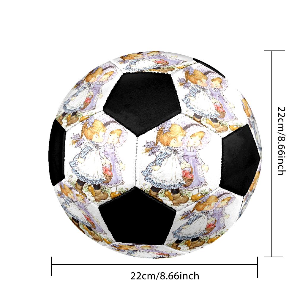Sarah Kay Indoor Soccer Ball Colorful Machine Stitched PVC Size 5 Team Training Competition Ready Durable High-Bounce Cool Sports Gift