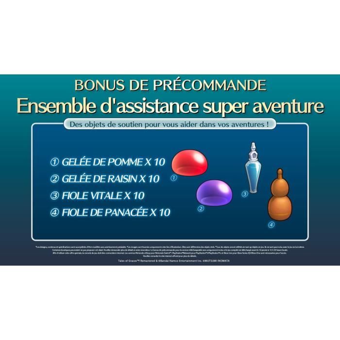 Tales of graces f remastered - jeu nintendo switch