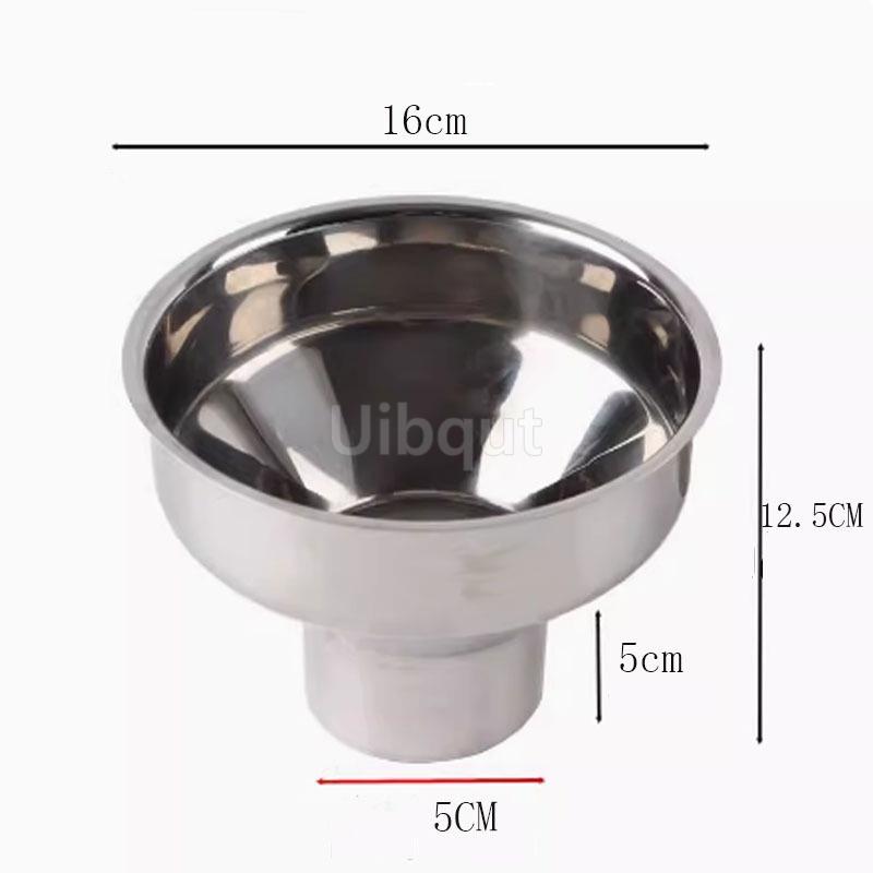 304 Big Stainless Steel Funnel Kitchen Oil Liquid leakage Funnel refueling Detachable Filter Wide Mouth Funnel Kitchen Tools