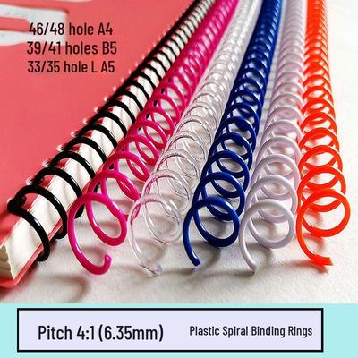 Plastikowe spiralne pierścienie do bindowania PVC na papier A4