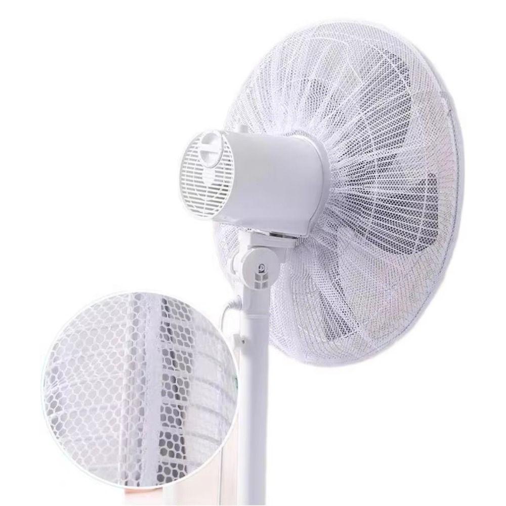 5Pcs Round Shape Fan Dust Cover Oxford Cloth Mesh Fan Cover Dust-Proof Fan Safety Cover Summer