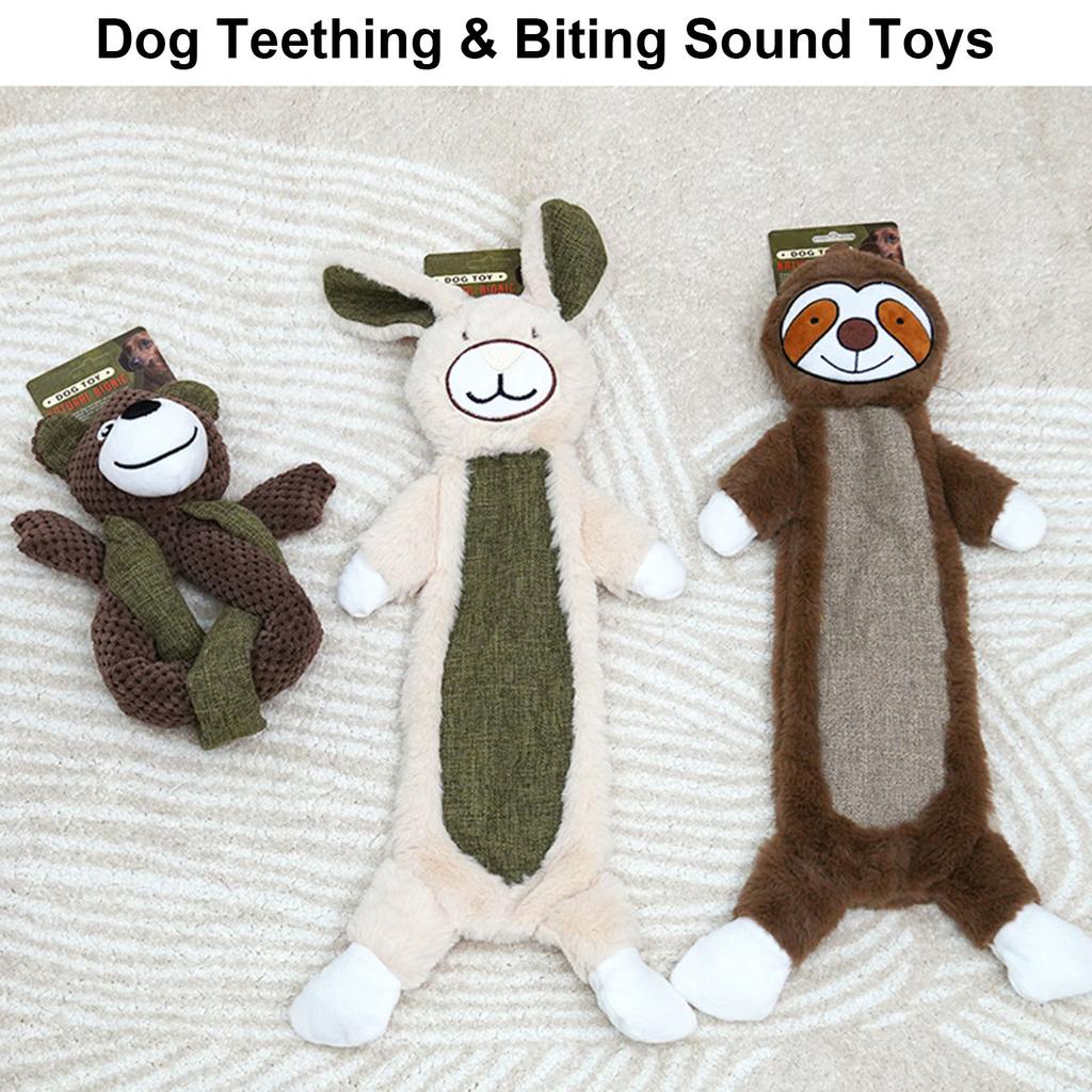 Cartoon Bear Toy for Dogs Tossing Molar Improving Pet Digestion Molar Chew Toy Great Dental Chew Tug Toy