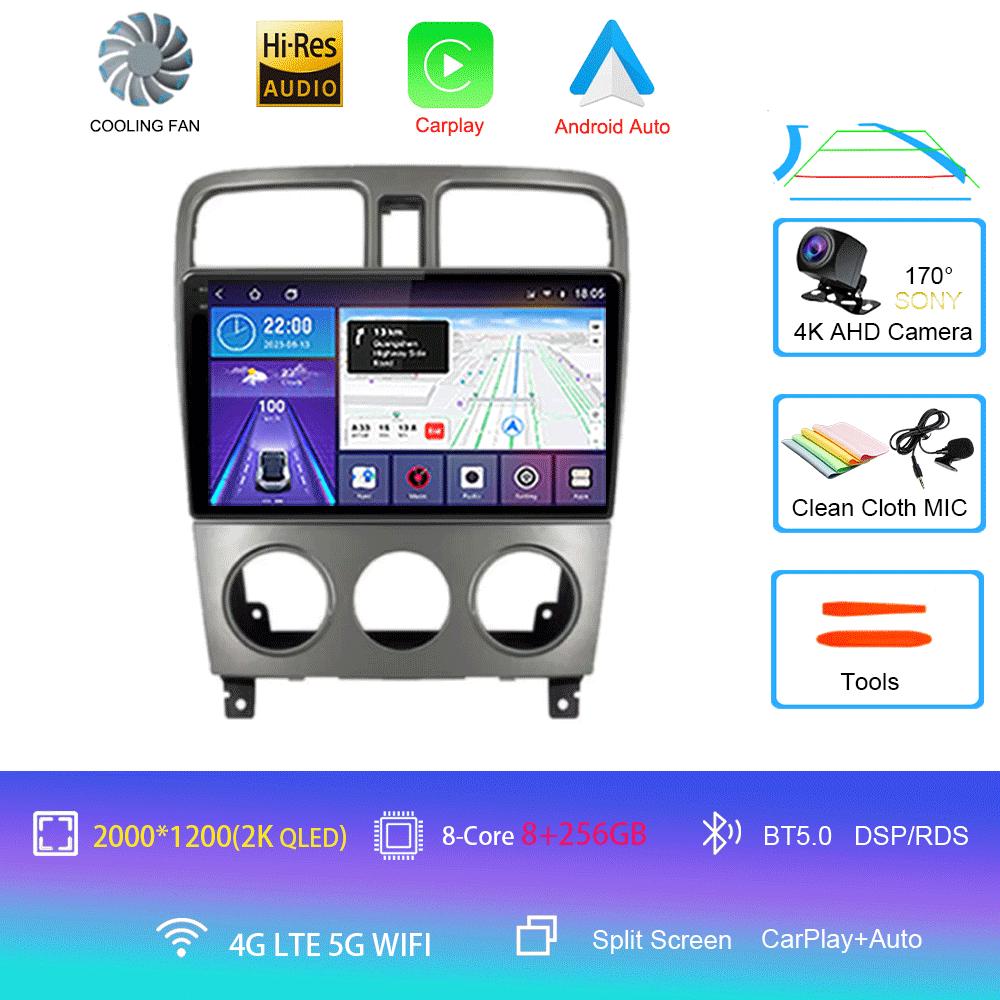 For Subaru Forester SG 2002 - 2008 Car Radio Android 14 Carplay Auto 2K Screen Multimedia Player DSP Autoradio Stereo Head Unit