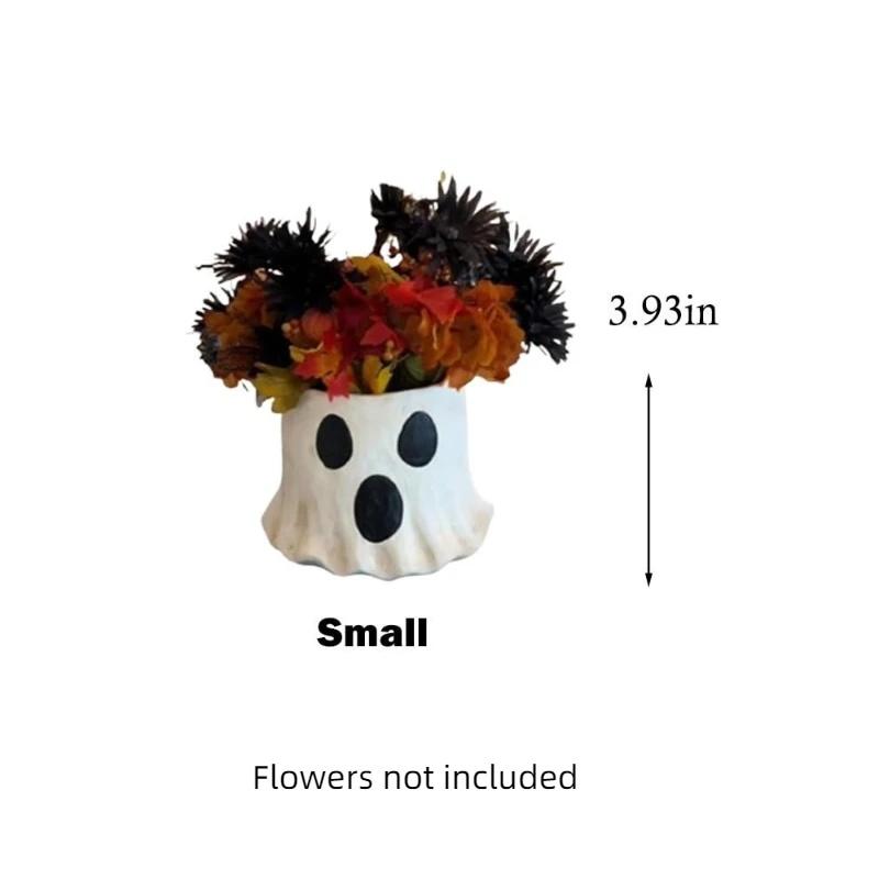 

Ghost Bucket for Halloween, Ghost PlanPlanting Pot, Handmade Food Bucket, Suitable for Home Use