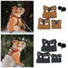 Leather Rat Harness and Leash Set Adjustable Reptile Harness Kit  Guinea Pigs