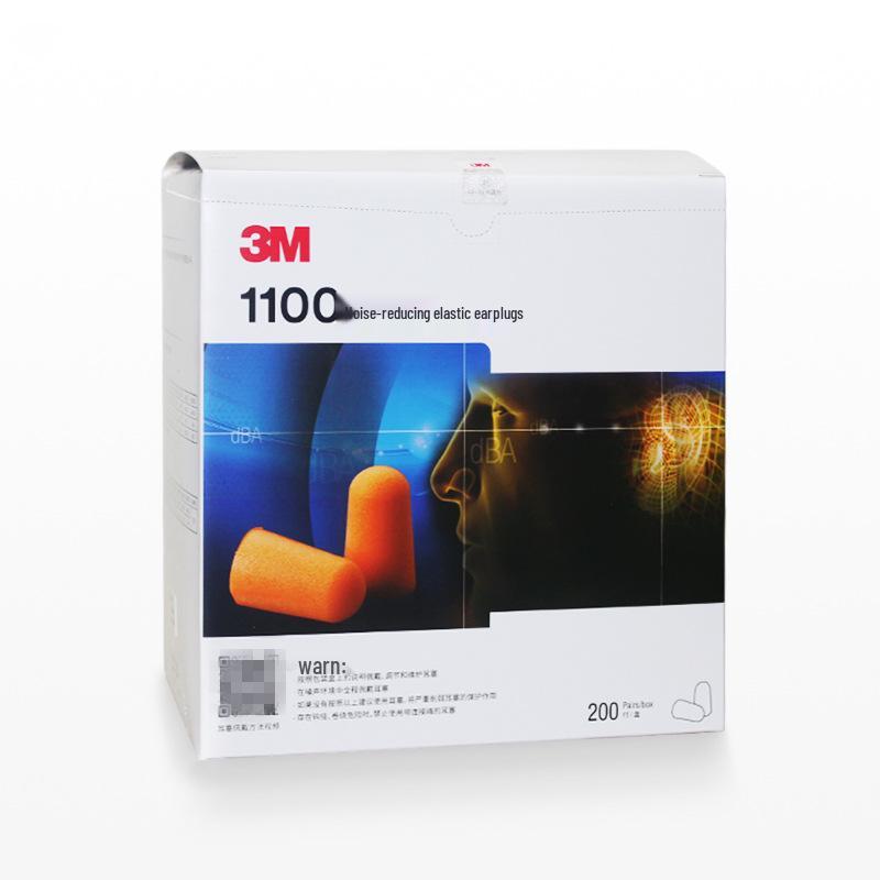 3M 1100 Noise-Reduction Earplugs for Sleeping, Studying, Anti-Snoring, and Industrial Use for Men and Women