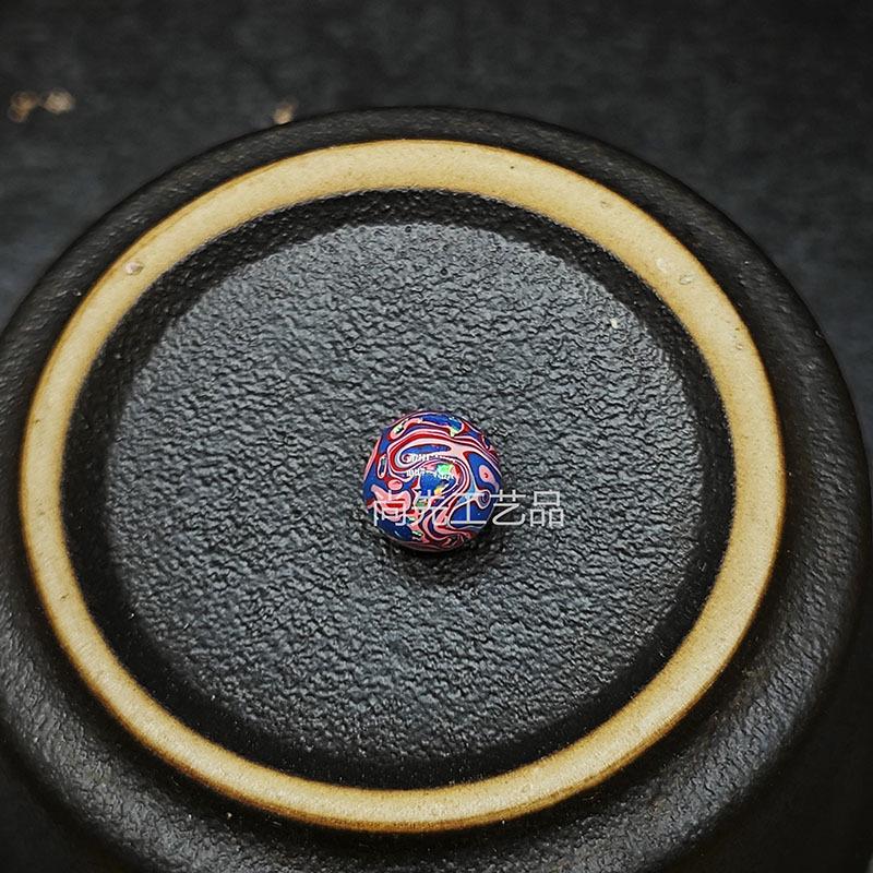 Intangible Cultural Heritage Lacquer Beads with Opal Inner Beads, Purple Sandalwood, 6mm, Special Offer Accessories 6mm