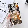 Crying Cats Combine Memes Plating Phone Case For Xiaomi Redmi Note 14 15 Pro Plus 13 12 11 11S 11T 10 9S 9 5G Anti-Fall Airabag