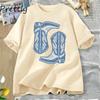 Vintage Western TShirts Cowboy Boots T Shirt Womens Western Cowgirl Trendy Graphic Tee Country Vintage Oversize Cotton Tees