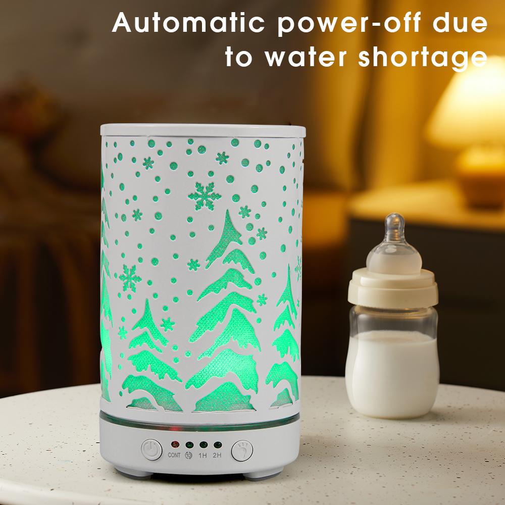 Timing Function Aroma Diffuser Hollow Tree Humidifier Bedroom Fragrance Diffuser with LED Lights Humidificador para aromaterapia