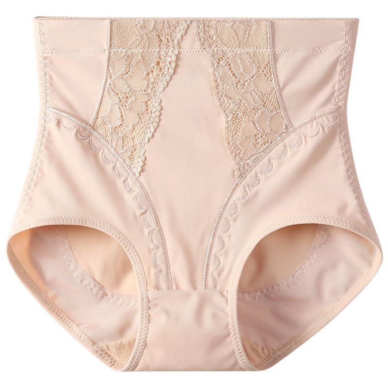 Damen Bauchkontrolle Eis-Seide Nahtlose Unterwäsche Sommer Dünn Bauchformend Übergröße Hohe Taille Po-Hebend Po-Bedeckende Slips