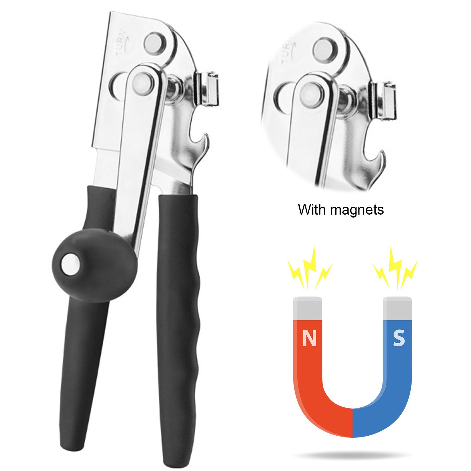 

Stainless Steel Manual Tin Can Opener Cutter with Magnet Can Opener Bottle Opener for Kitchen Essentials Gadgets Tool China Mainland