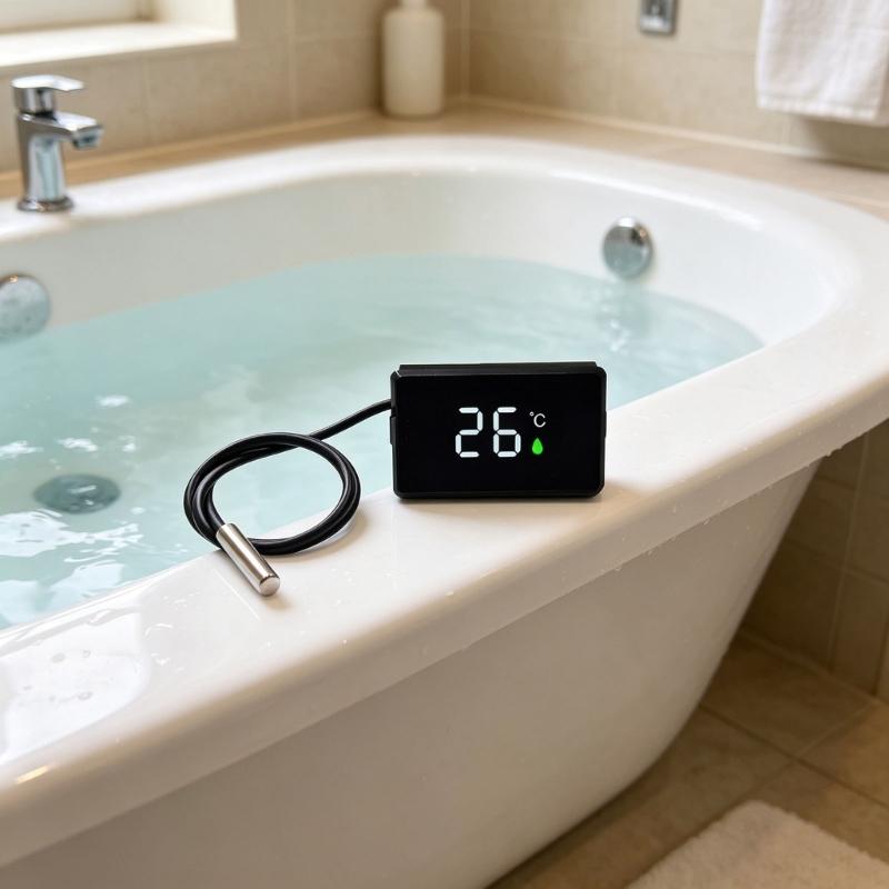 Wasserdichte Outdoor-Thermometer mit empfindlicher Anzeige und großem LED-Bildschirm, ideal zur Messung von Bade- und Pooltemperaturen