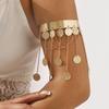 Pearl Tassel Arm Chain Adjustable Open Cuff Bracelet Armlet Armband Upper Arm Bangles  Party