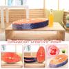 Nordic Amusing Simulation Tasty Salmon Fish Sushi Cushion Creative Design Salmon Pillow Bed Sofa Home Decor Photo Props