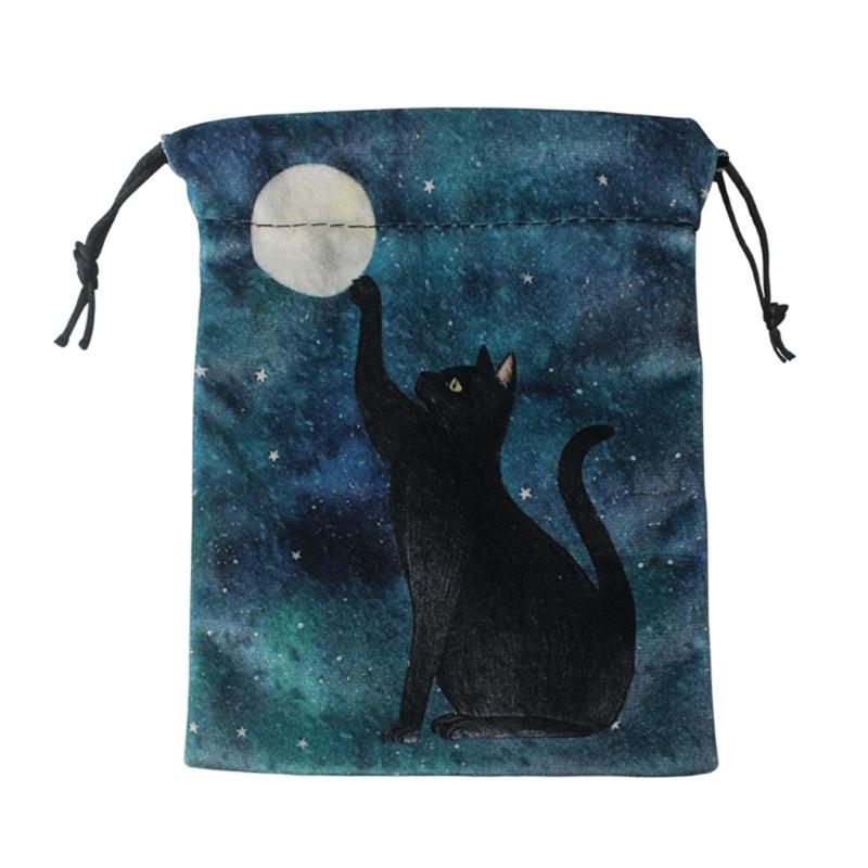 Wahrsagungen Tarotkarte Würfel Beutel Mini Hochzeitstasche Tischdecke Orakelkarten Spielbeutel Schmuckaufbewahrung Kordelzug Tarotbeutel