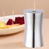 Toothpick Holder Large Capacity Dustproof Moistureproof Stainless Steel Mini Dining Table Toothpick Dispenser Container Kitchen Gadget