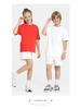 LVLV | Kids & Teens 240g Pure Cotton Loose Fit Retro Short Sleeve Parent-Child T-shirt, Class Uniform Trendy