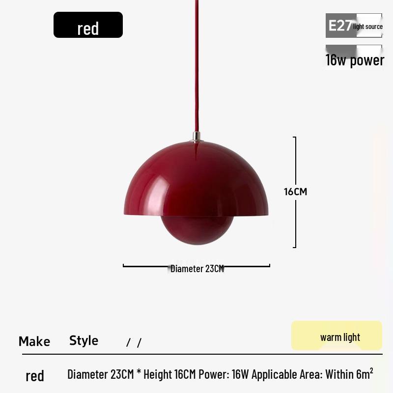 Nordic Minimalist Danish Bud Pendant Lamp for Bar, Restaurant, Bedroom, or Study