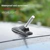 Car antenna top shark fin LED flash solar car collision light shark decoration universal roof SUV truck box exterior decoration