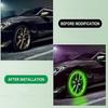 4Pcs Car Wheel Tire Tyre Air Valve Stem LED Light Caps Cover Green Accessories