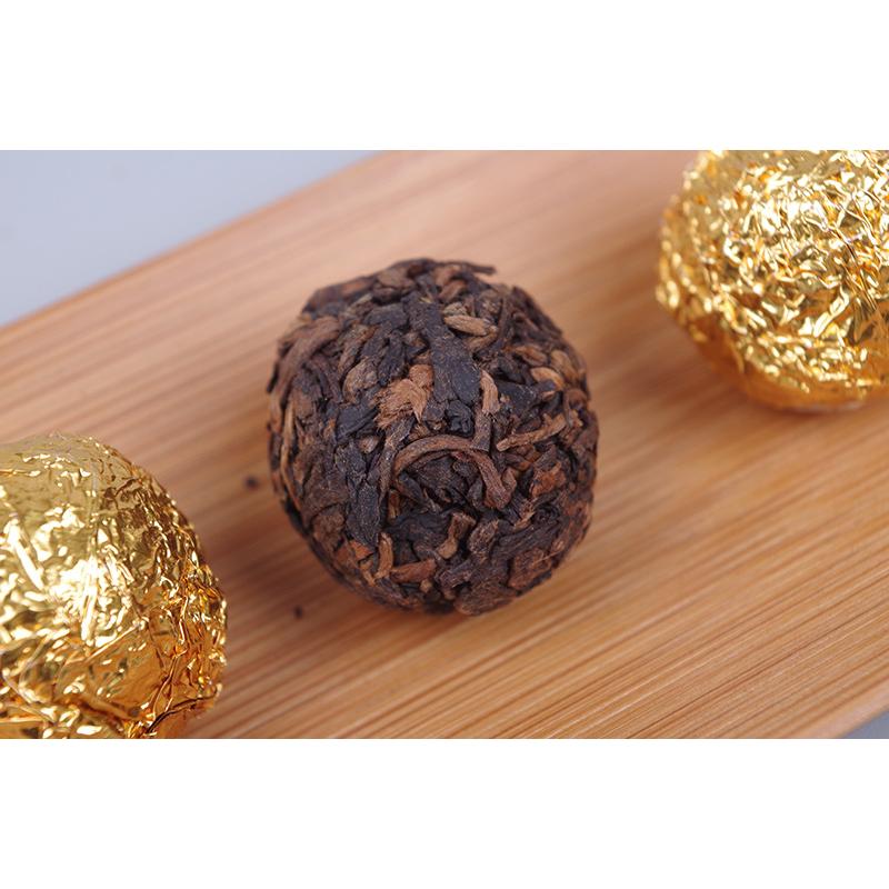 500 г Пуэр с жемчугом дракона рассыпной чай Золотой бутон с жемчугом дракона — фото 9